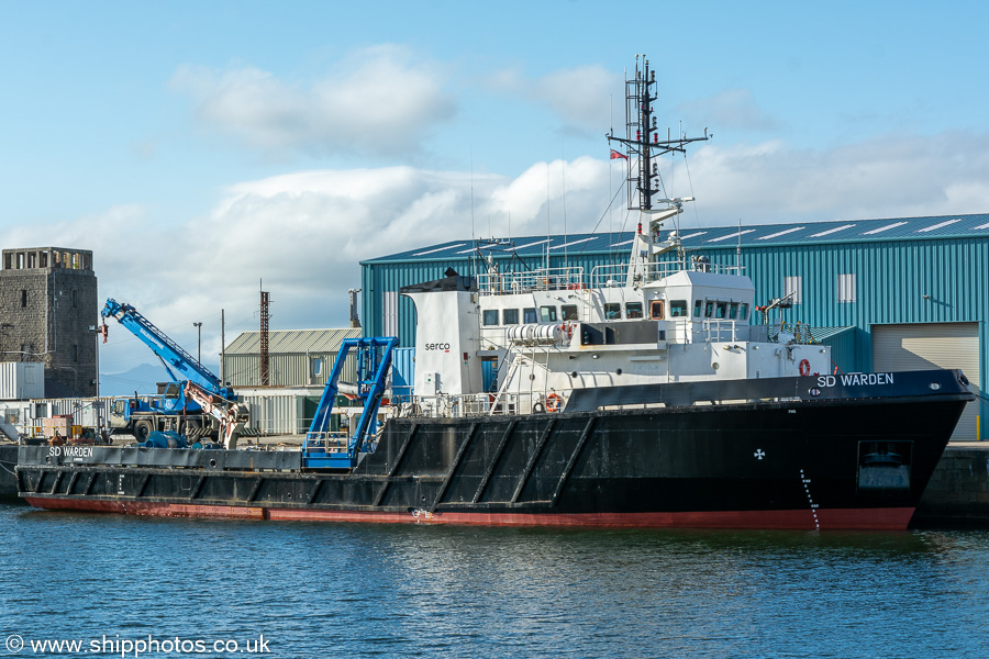 Photograph of the vessel  SD Warden pictured in James Watt Dock, Greenock on 16th July 2021