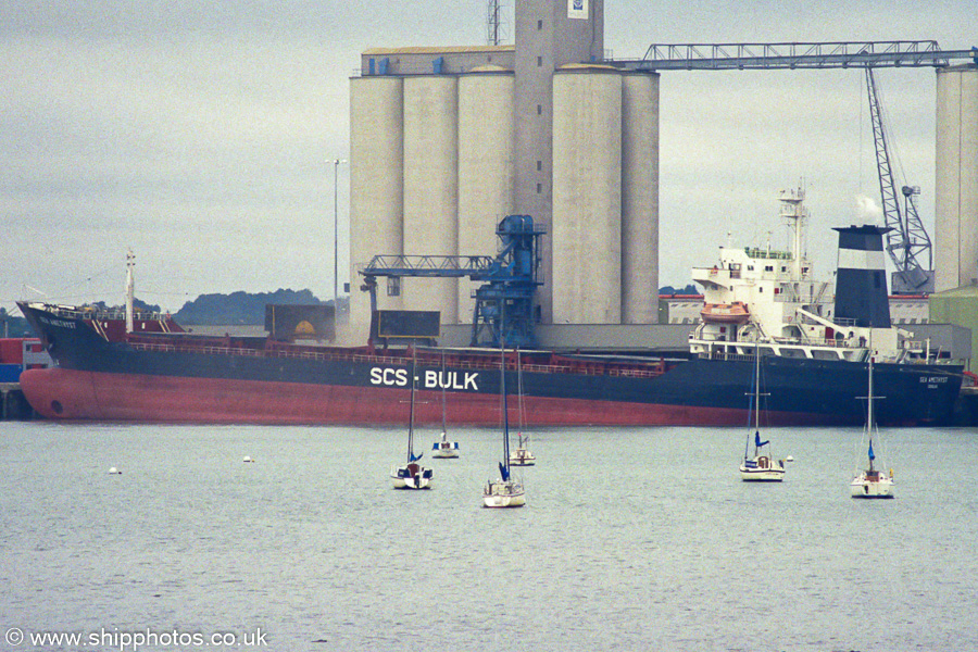 Photograph of the vessel  Sea Amethyst pictured at Southampton on 29th August 2002