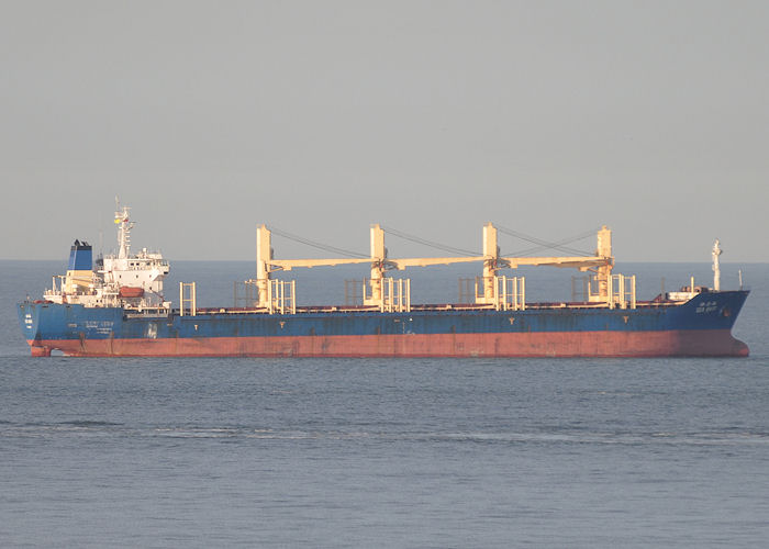 Photograph of the vessel  Sea Baisi pictured at anchor off Tynemouth on 25th May 2013
