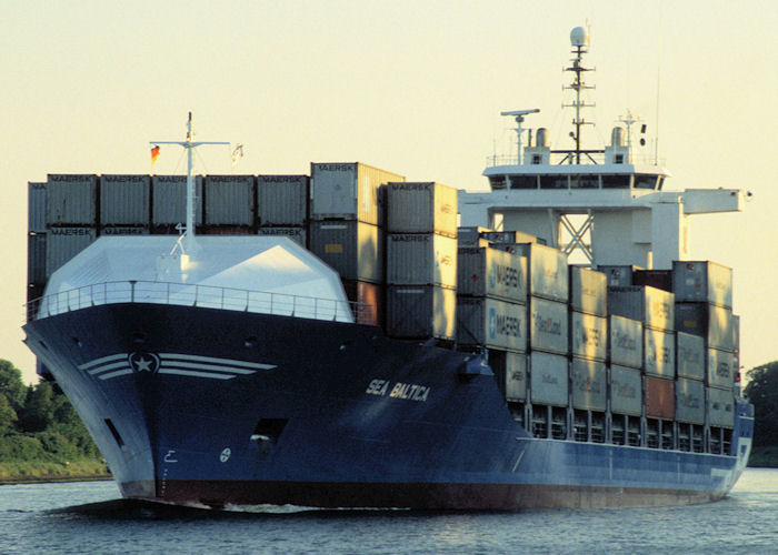 Photograph of the vessel  Sea Baltica pictured passing through Rendsburg on 5th June 1997