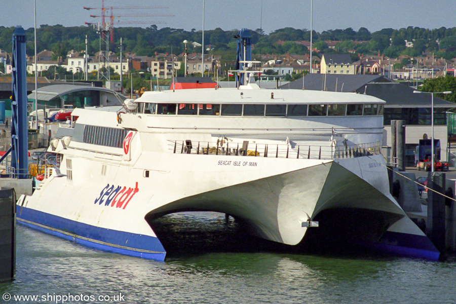 Photograph of the vessel  Seacat Isle of Mann pictured at Dublin on 15th August 2002