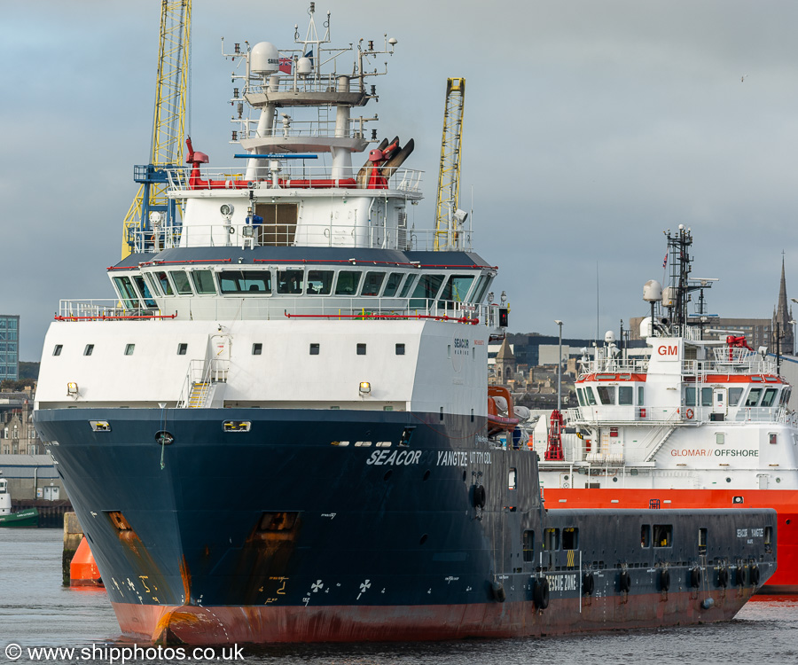 Seacor Yangtze pictured at Aberdeen on 12th October 2021