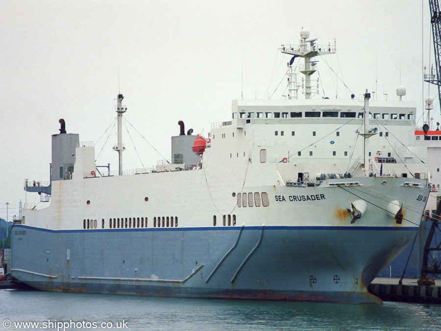 Photograph of the vessel RFA Sea Crusader pictured at Marchwood Military Port on 5th July 2003