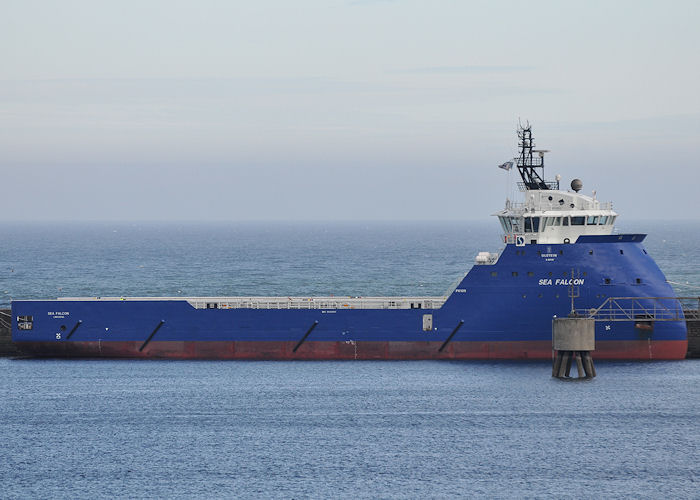 Photograph of the vessel  Sea Falcon pictured at Peterhead on 6th May 2013