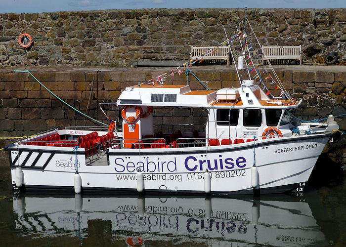 Photograph of the vessel  Seafari Explorer pictured at North Berwick on 17th May 2013