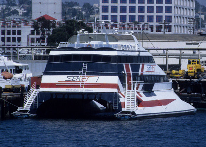 Photograph of the vessel  Sea Jet I pictured at San Diego on 16th September 1994
