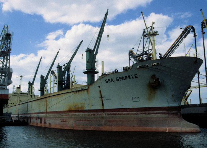 Photograph of the vessel  Sea Sparkle pictured in Rotterdam on 20th April 1997