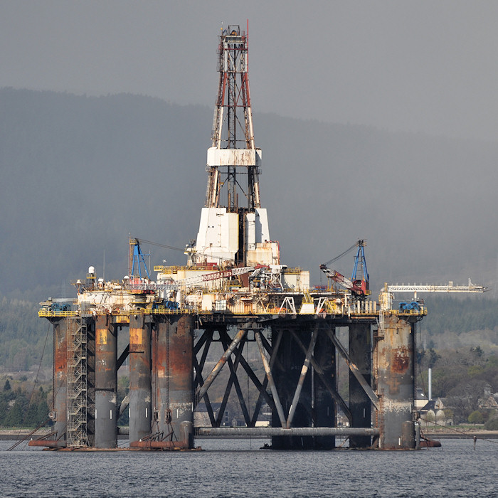 Photograph of the vessel  Sedco 712 pictured laid up in Cromarty Firth on 14th April 2012