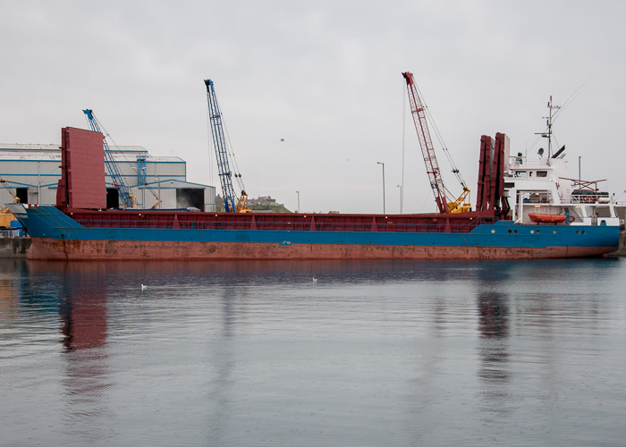 Photograph of the vessel  Selene Prahm pictured at Buckie on 5th May 2014