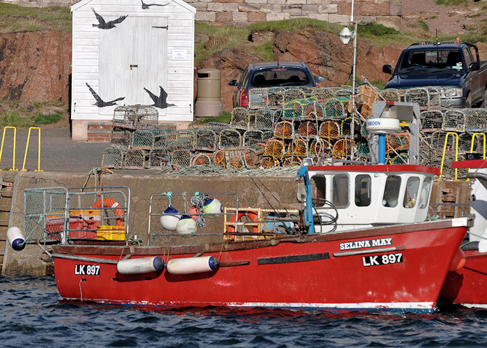 Photograph of the vessel fv Selina May pictured at Dunbar on 18th September 2012