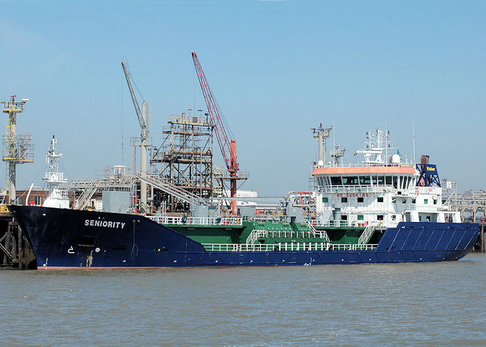 Photograph of the vessel  Seniority pictured at Coryton on 22nd May 2010