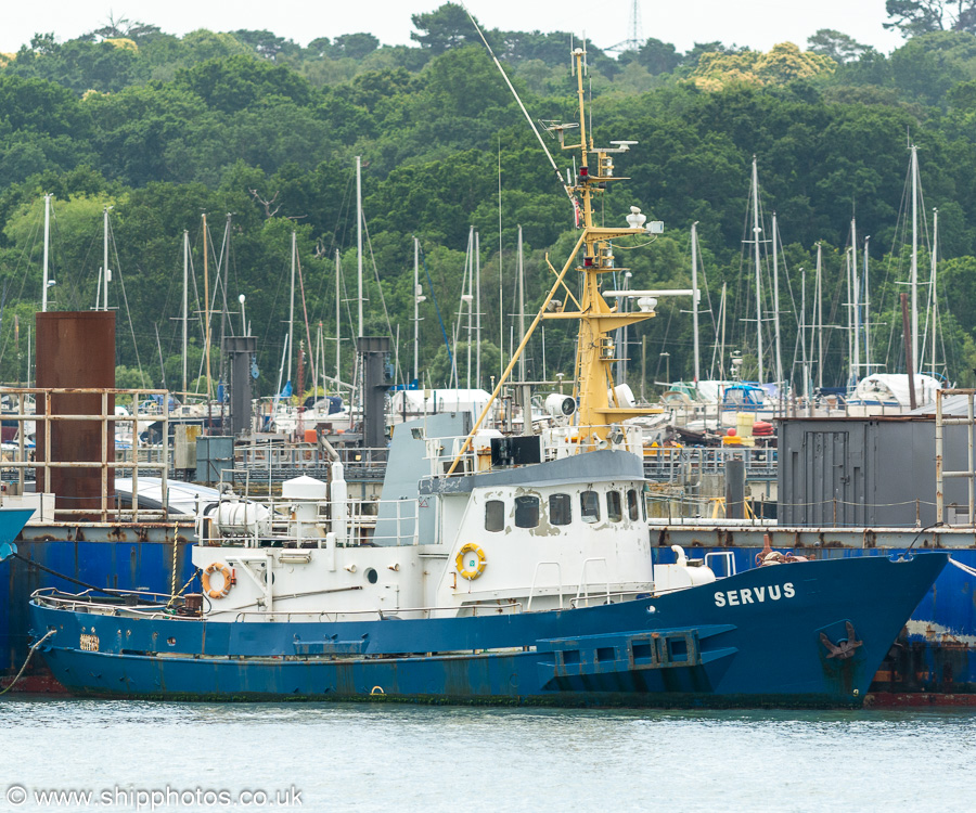Photograph of the vessel  Servus pictured at Hythe on 8th July 2023