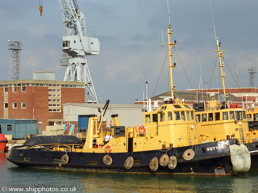 Photograph of the vessel RMAS Setter  pictured in Portsmouth Dockyard on 22nd September 2001
