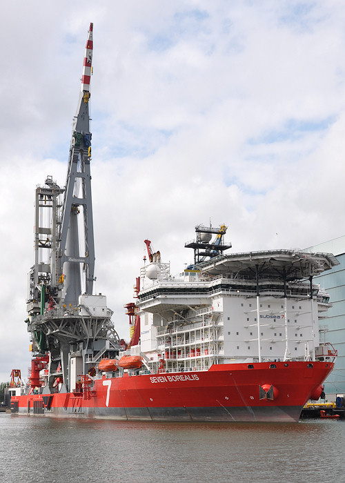 Photograph of the vessel  Seven Borealis pictured in Wiltonhaven, Rotterdam on 24th June 2012