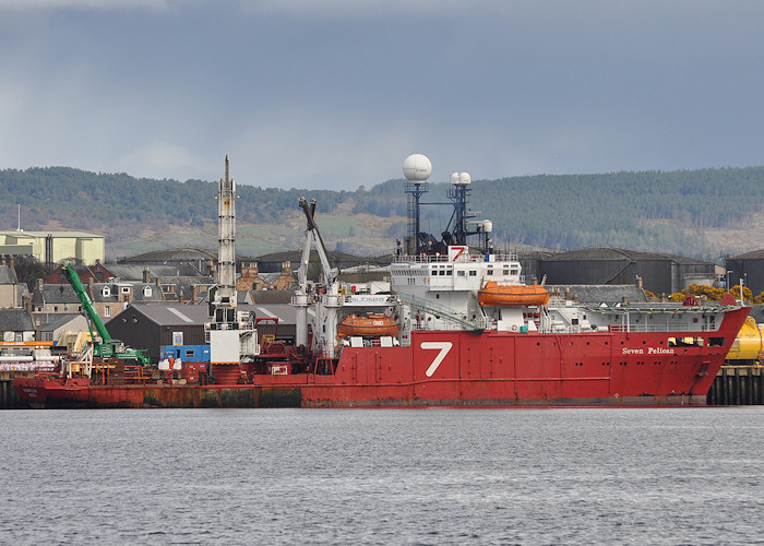 Photograph of the vessel  Seven Pelican pictured at Invergordon on 11th April 2012