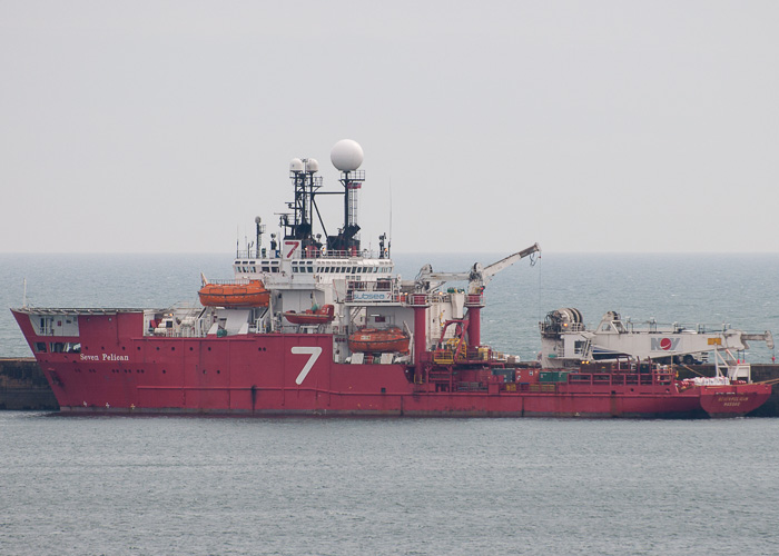 Photograph of the vessel  Seven Pelican pictured at Peterhead on 5th May 2014