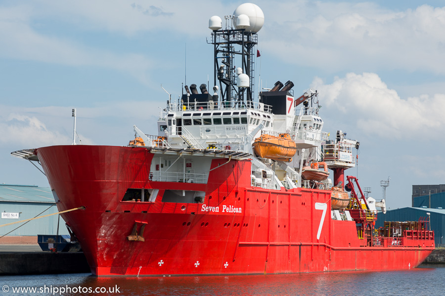 Photograph of the vessel  Seven Pelican pictured at Leith on 3rd July 2015