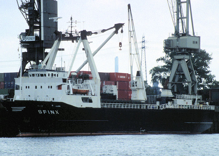 Photograph of the vessel  Sfinx pictured at Hamburg on 9th June 1997