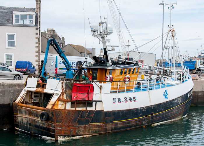 Photograph of the vessel fv Shamariah pictured at Fraserburgh on 5th May 2014