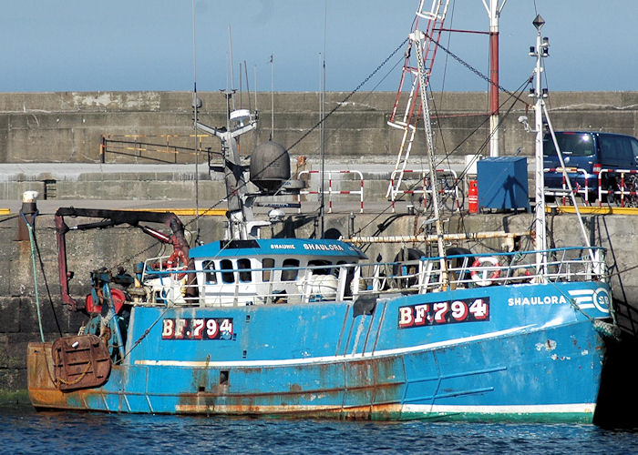 fv Shaulora pictured at Fraserburgh on 28th April 2011