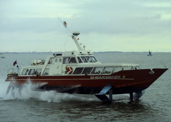  Shearwater 5 pictured on Southampton Water on 11th September 1988