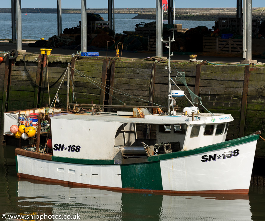 Photograph of the vessel fv Shemara pictured at the Fish Quay, North Shields on 28th May 2016