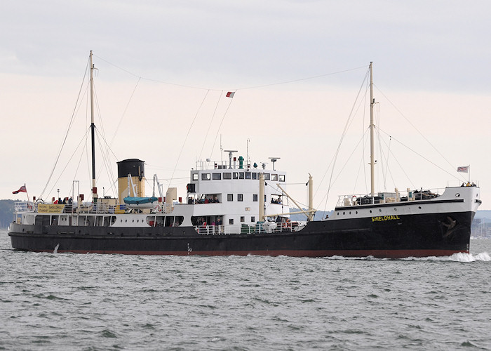 Photograph of the vessel ss Shieldhall pictured on Southampton Water on 20th July 2012