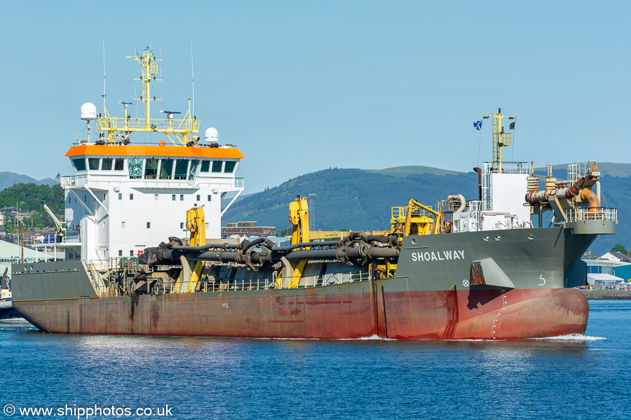 Photograph of the vessel  Shoalway pictured passing Greenock on 21st May 2024