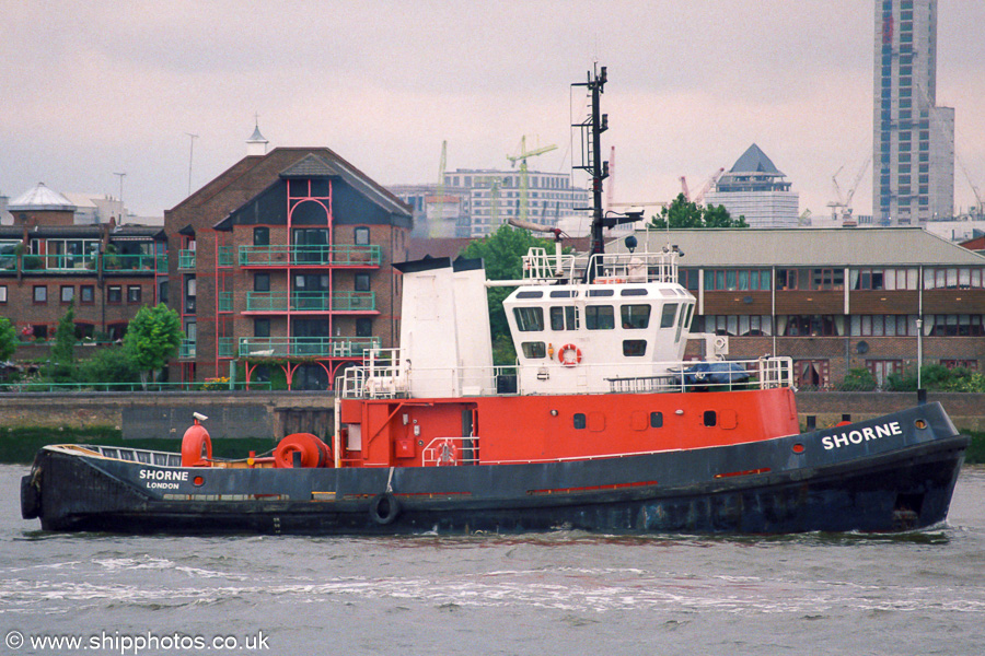 Photograph of the vessel  Shorne pictured passing Greenwich on 19th July 2001
