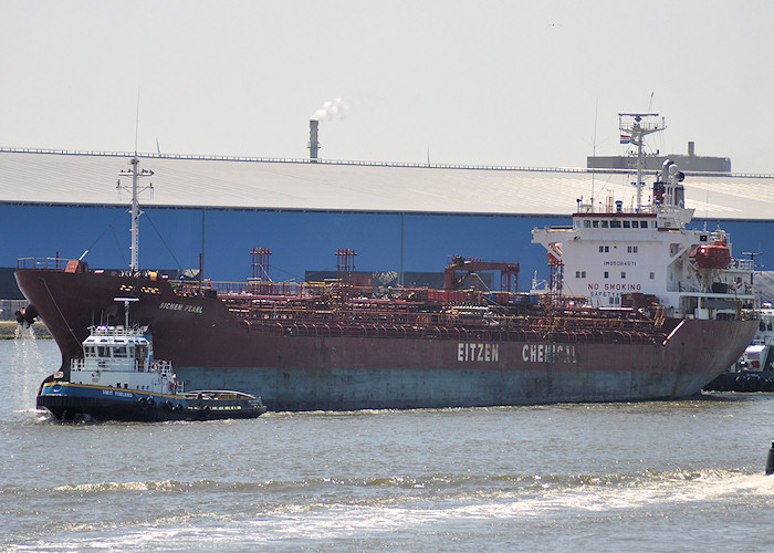 Photograph of the vessel  Sichem Pearl pictured passing Vlaardingen on 27th June 2011