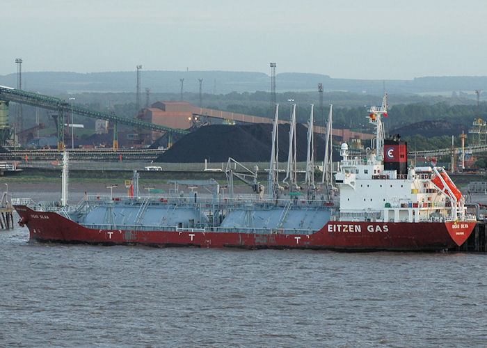 Photograph of the vessel  Sigas Silvia pictured at Immingham Gas Terminal on 18th June 2010