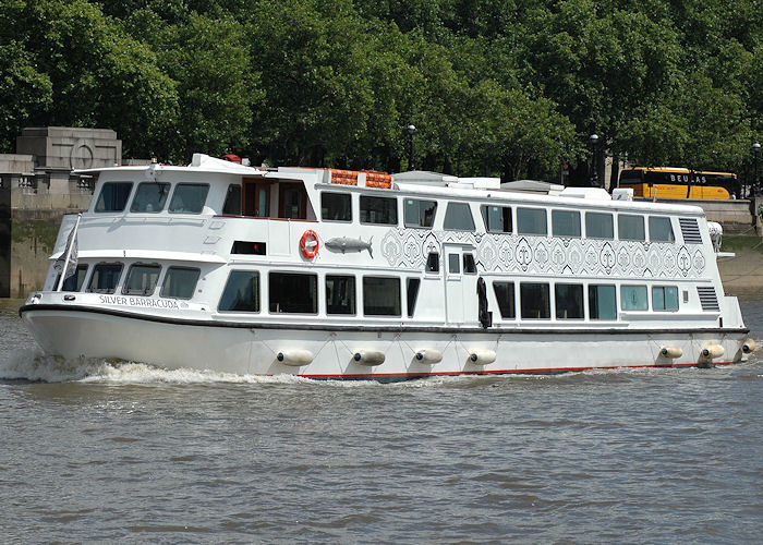 Photograph of the vessel  Silver Barracuda pictured in London on 14th June 2009