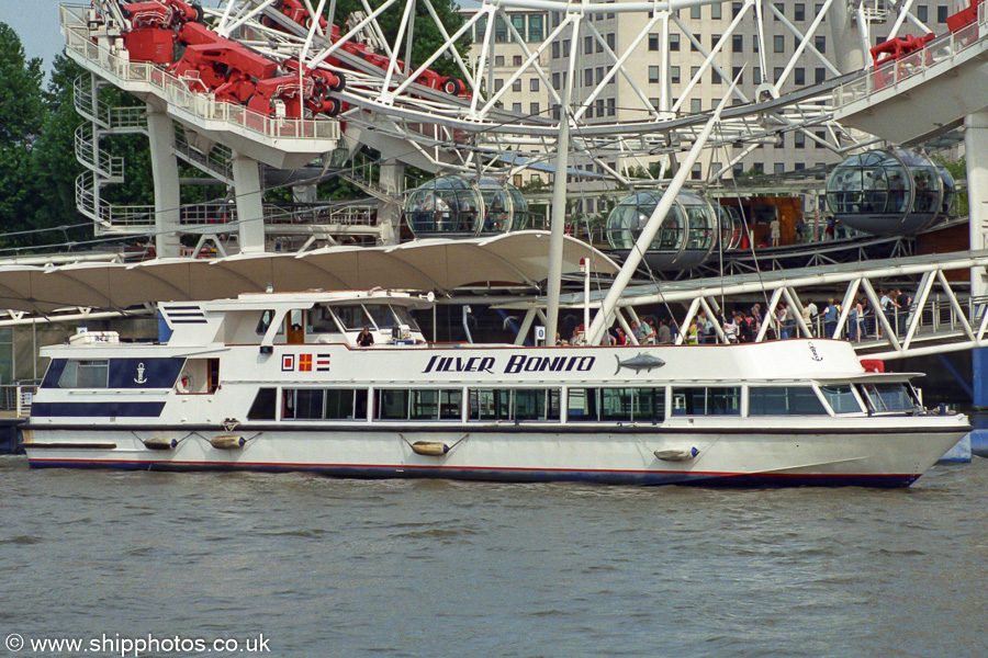Photograph of the vessel  Silver Bonito pictured in London on 3rd September 2002