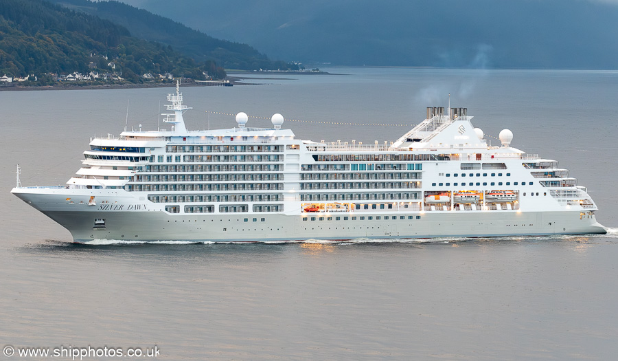 Photograph of the vessel  Silver Dawn pictured passing Cloch on 9th September 2025