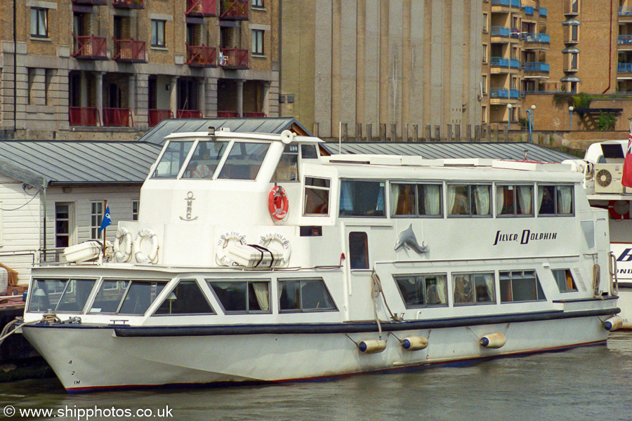 Photograph of the vessel  Silver Dolphin pictured in London on 3rd September 2002