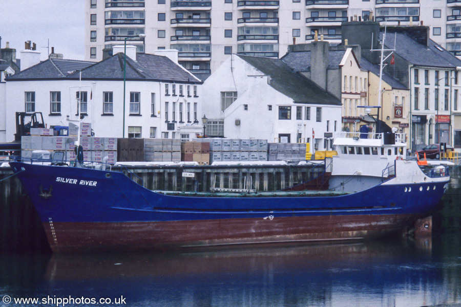 Photograph of the vessel  Silver River pictured in Ramsey on 11th August 2001