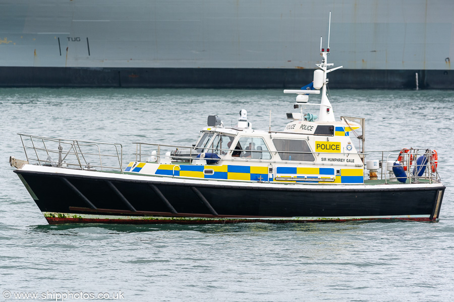 Photograph of the vessel  Sir Humphrey Gale pictured in Portsmouth Harbour on 8th July 2023