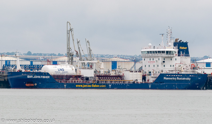 Photograph of the vessel  Sir John Fisher pictured at Canvey Island on 19th July 2025