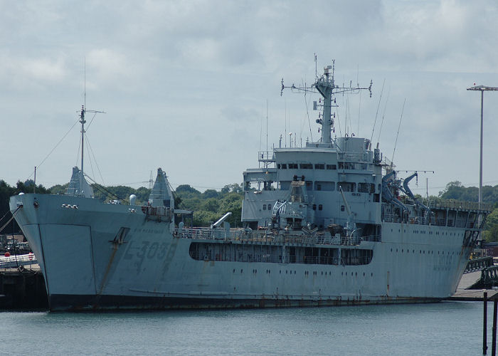 Sir Percivale pictured laid up at Marchwood Military Port on 13th June 2009