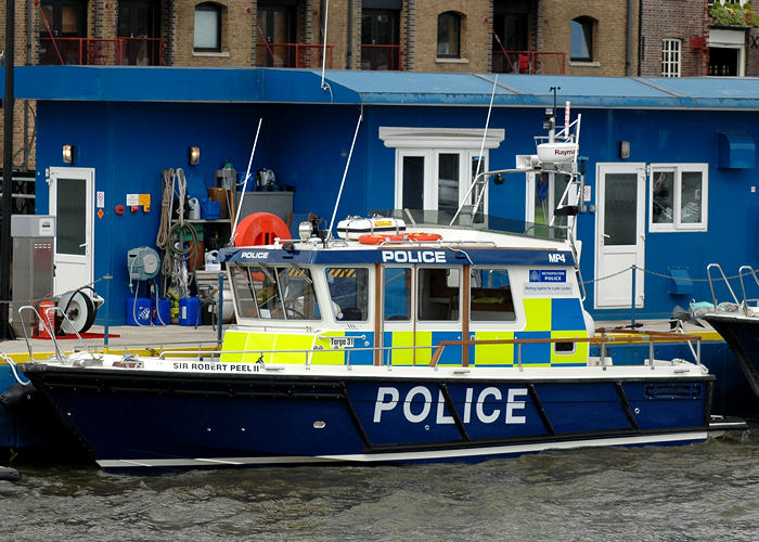 Photograph of the vessel  Sir Robert Peel II pictured at Wapping on 18th May 2008