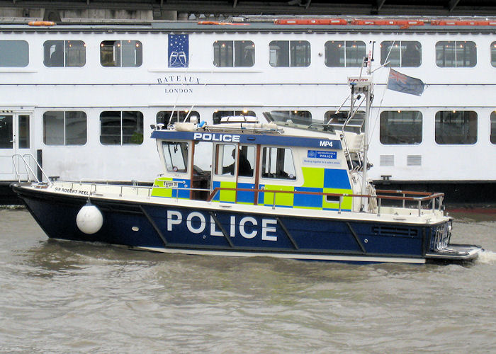 Photograph of the vessel  Sir Robert Peel II pictured in London on 24th October 2009