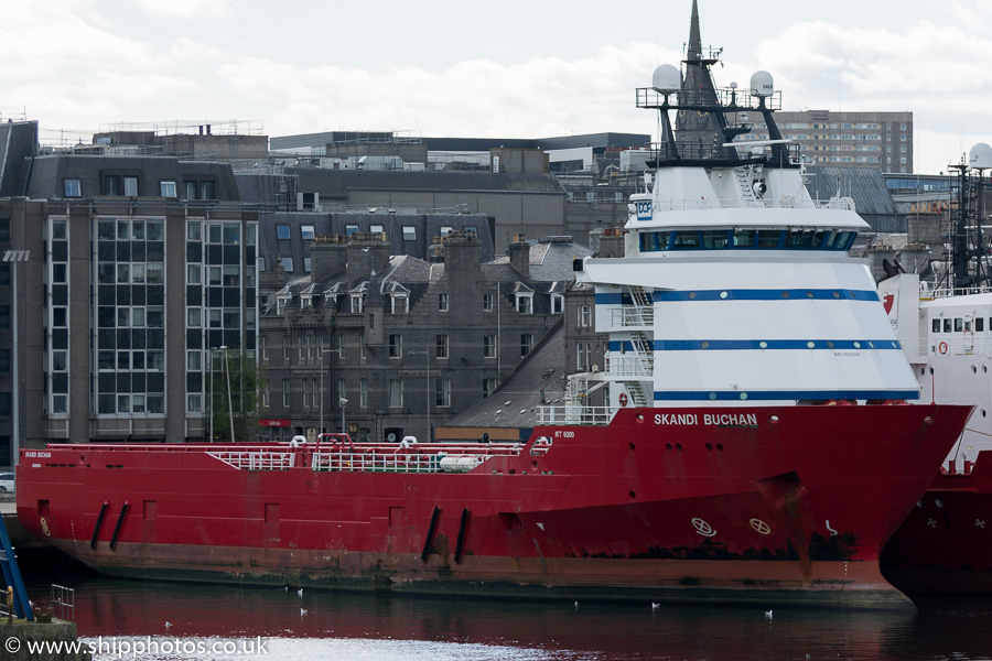 Photograph of the vessel  Skandi Buchan pictured at Aberdeen on 17th May 2015