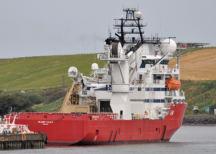 Photograph of the vessel  Skandi Carla pictured at Montrose on 13th September 2012