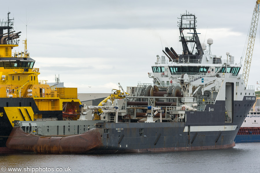 Photograph of the vessel  Skandi Hera pictured at Montrose on 27th May 2019