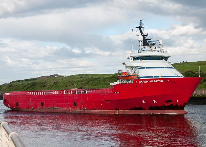 Photograph of the vessel  Skandi Marstein pictured at Aberdeen on 11th June 2014