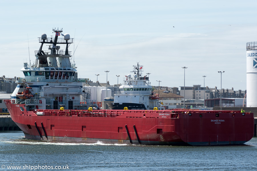 Photograph of the vessel  Skandi Rona pictured at Aberdeen on 23rd May 2015