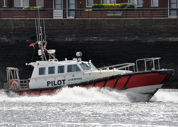 Photograph of the vessel pv Skua pictured on the River Mersey on 22nd June 2013