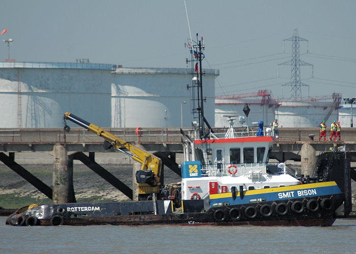 Photograph of the vessel  Smit Bison pictured at Shellhaven on 22nd May 2010