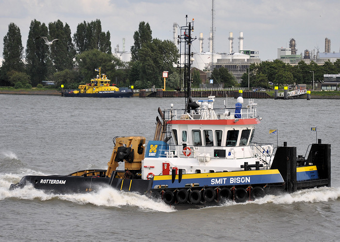 Photograph of the vessel  Smit Bison pictured at Vlaardingen on 23rd June 2012