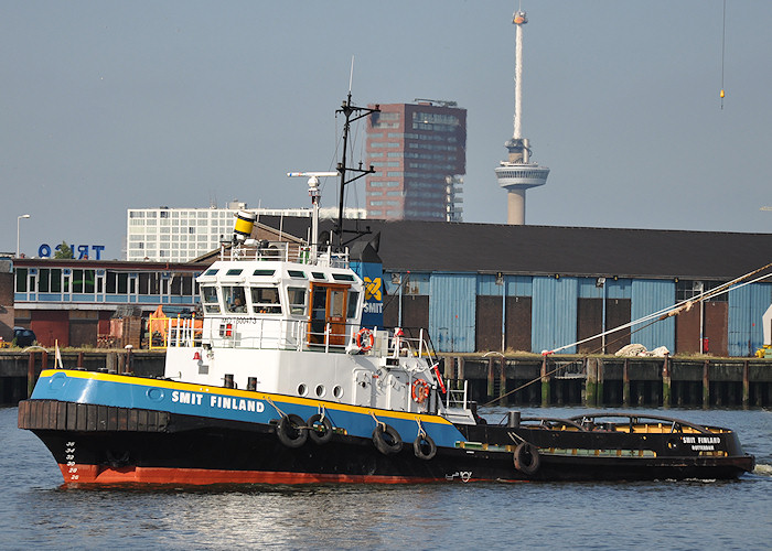 Photograph of the vessel  Smit Finland pictured in Waalhaven, Rotterdam on 26th June 2011